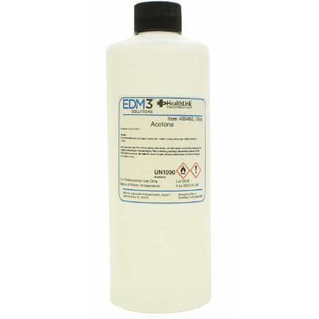 Acetone Chemistry Reagent Acetone ACS Grade 100% 16 oz. Stain CP (Continental US Only) (Item is considered HAZMAT and cannot ship via Air) by EDM 3 LLC  ID 400460